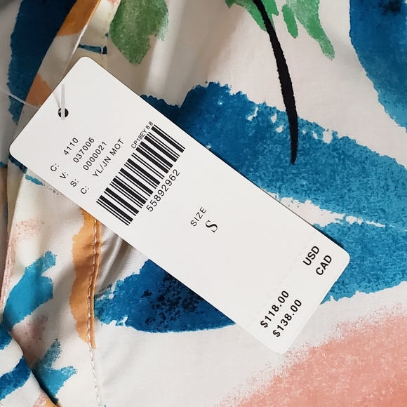 Anthropologie Poplin Blouse Sz S (NWT) - Picture 8 of 9